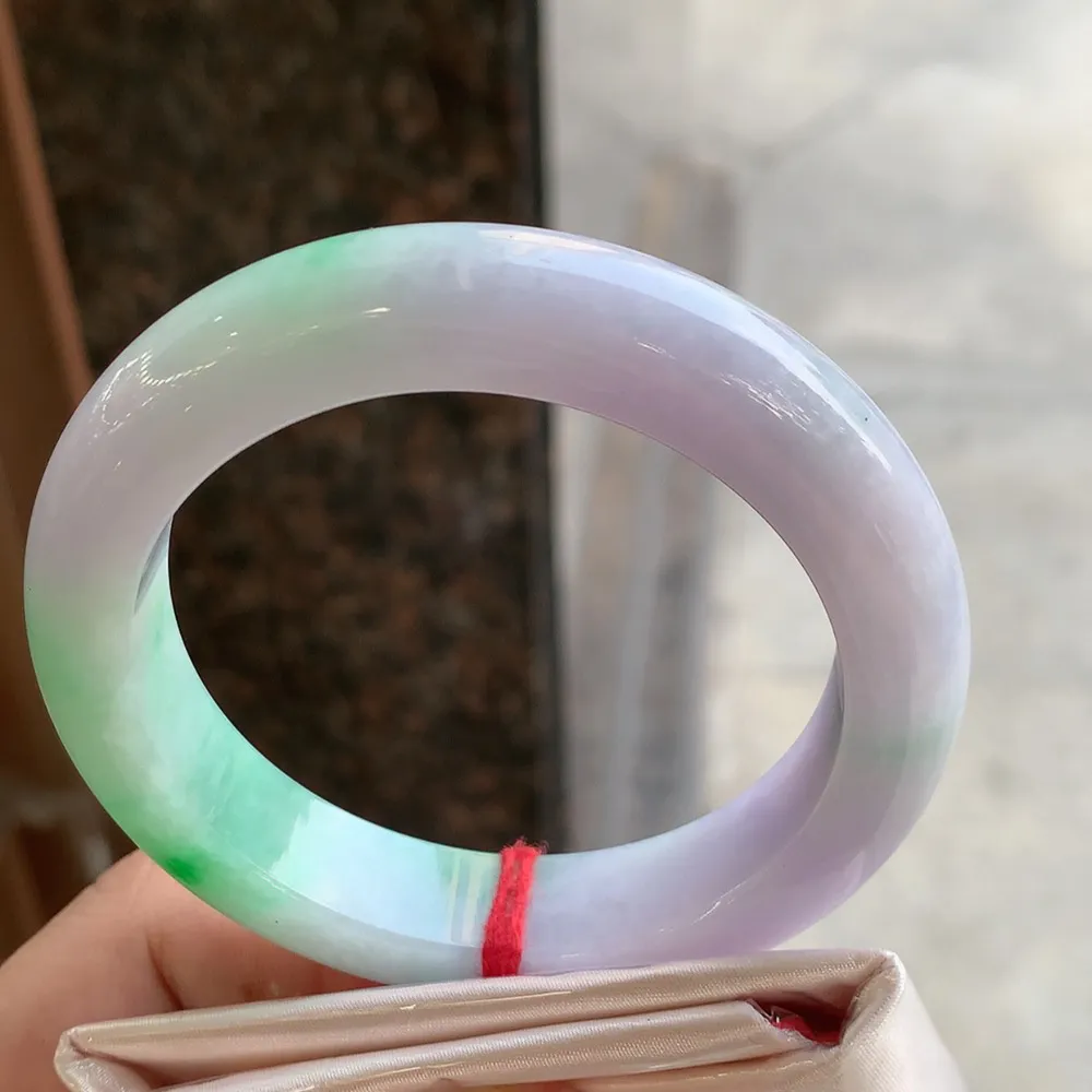 正圈冰糯春彩 无瑕 尺寸:56.9/12.8/9.8 超美