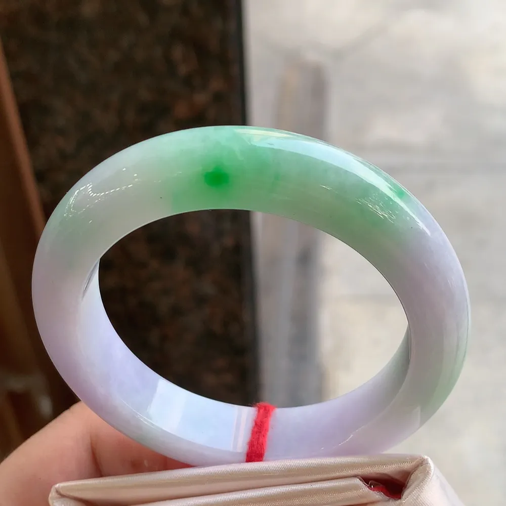 正圈冰糯春彩 无瑕 尺寸:56.9/12.8/9.8 超美