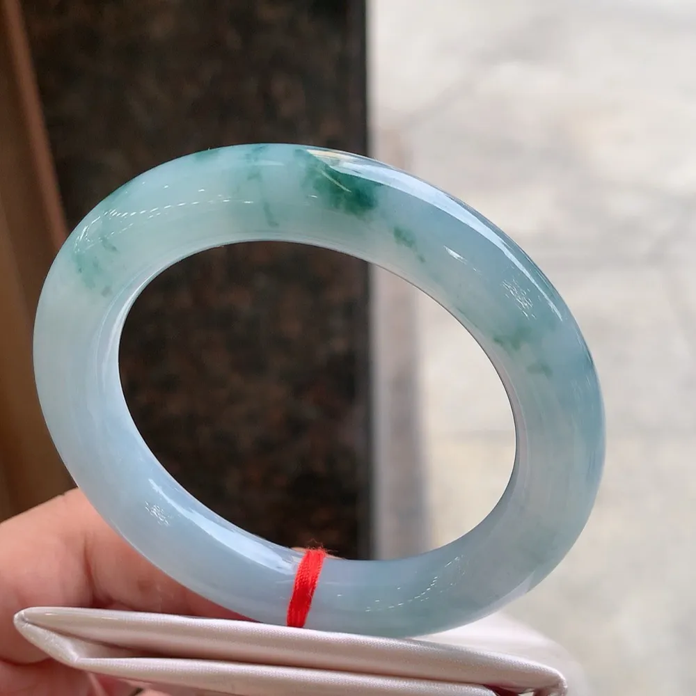 圆条冰紫飘花 微纹 尺寸:53.1/11.1 超美