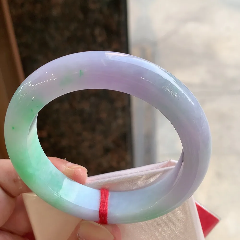 正圈冰糯春彩 无瑕 尺寸:56.9/12.8/9.8 超美