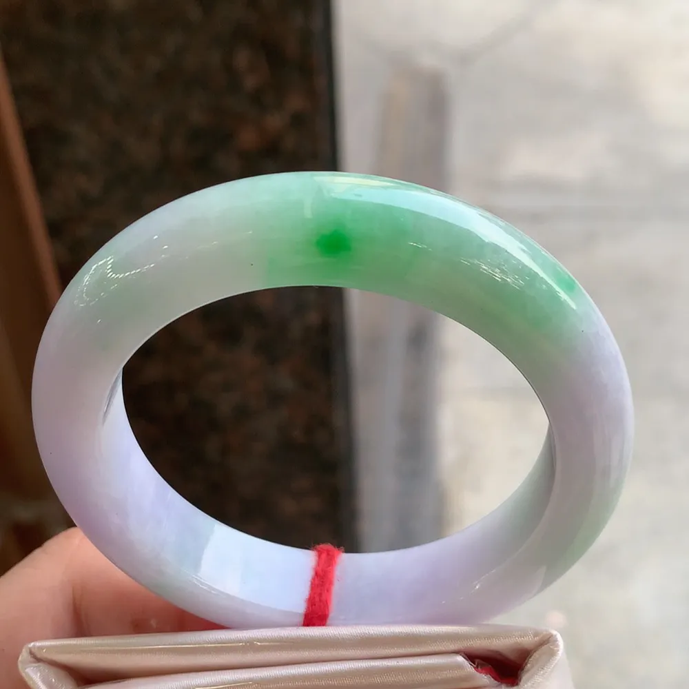 正圈冰糯春彩 无瑕 尺寸:56.9/12.8/9.8 超美