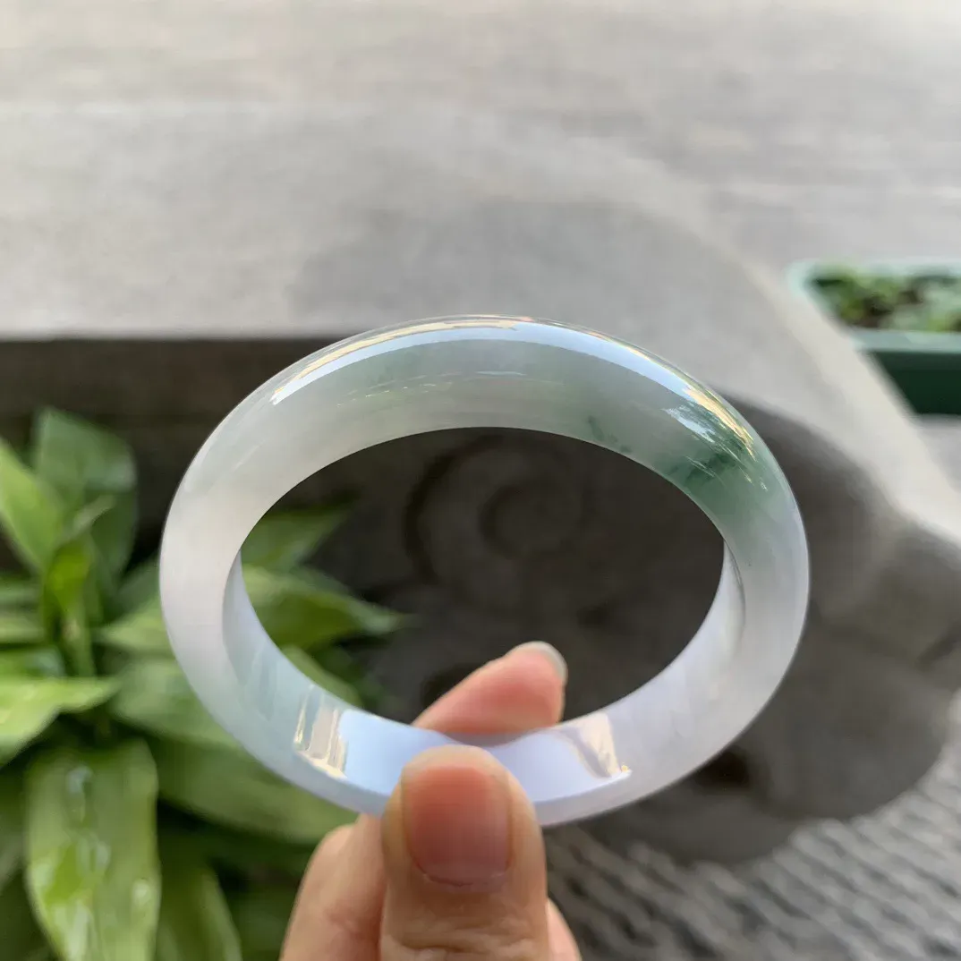 圈口 55-12.9-7.8【冰紫飘花正圈手镯】正圈55 56可戴