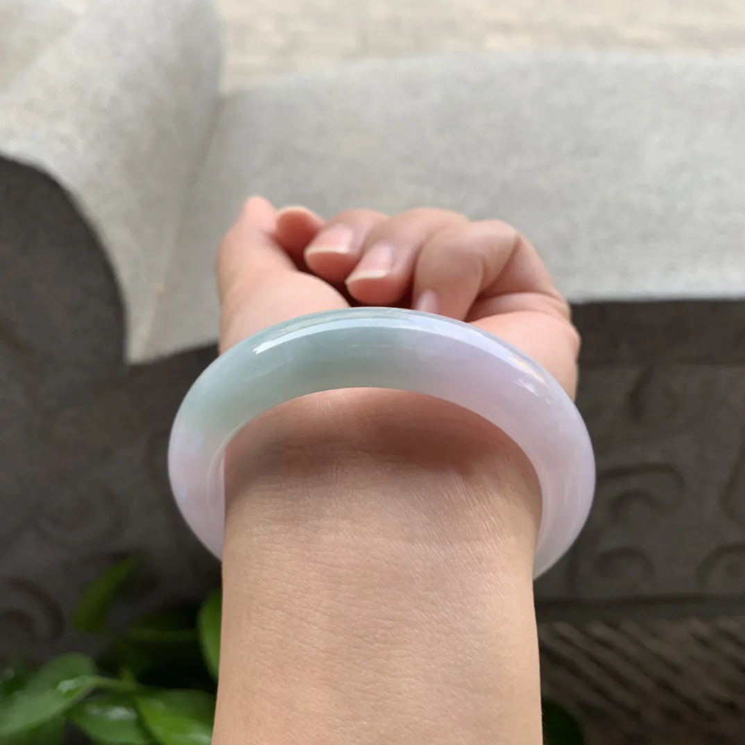 小圈口 52.5-12.2-8.8【冰春彩正圈手镯】正圈52 53可戴