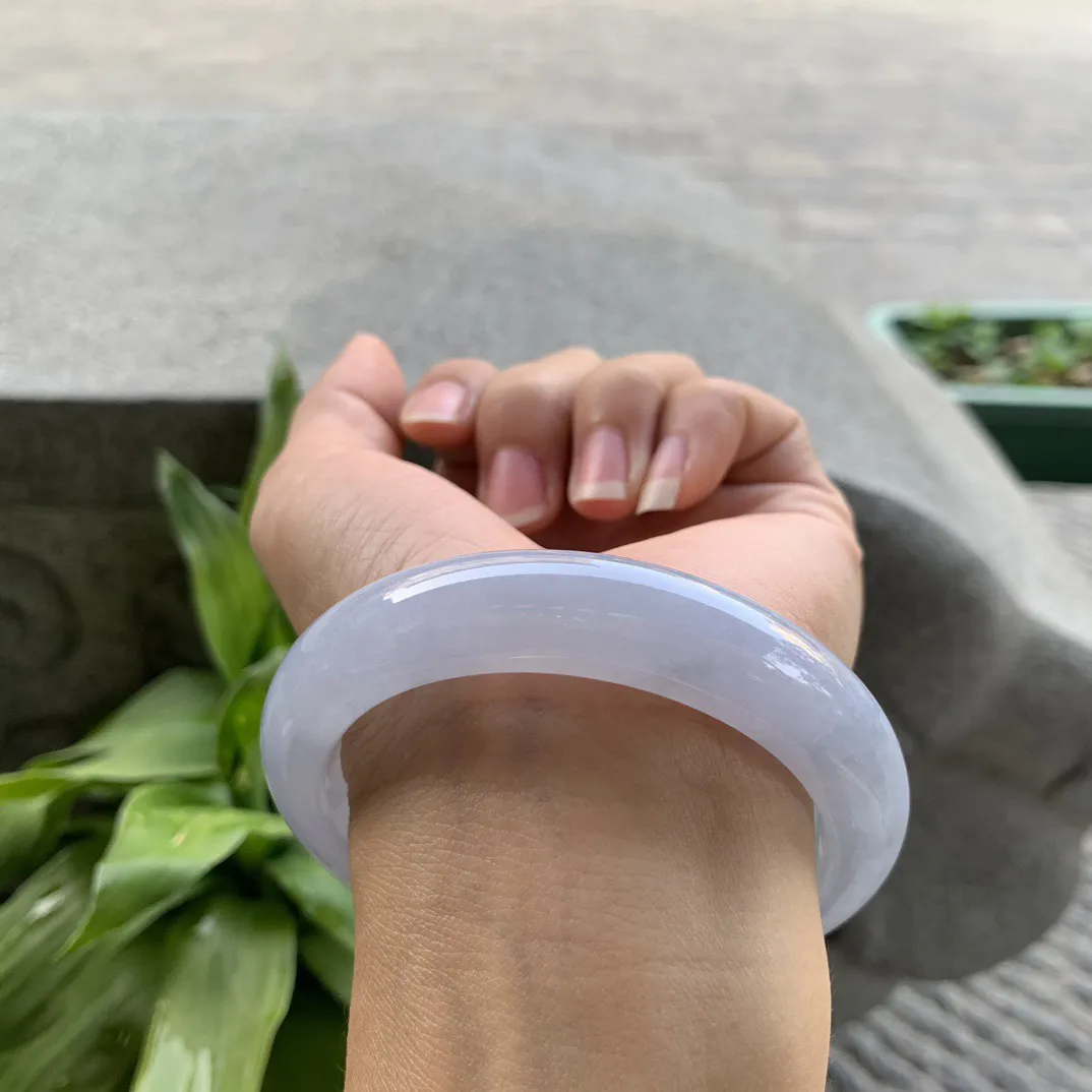 圈口 57-12.6-9.4【冰紫正圈手镯】正圈57 58可戴