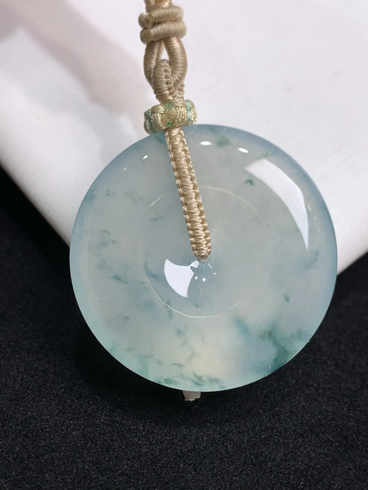 冰飘花平安扣吊坠 平平安安~