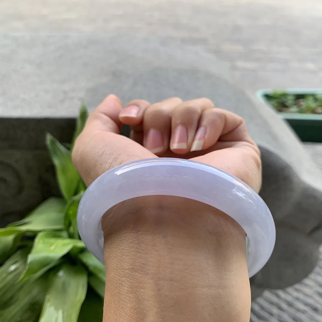 圈口 57-12.6-9.4【冰紫正圈手镯】正圈57 58可戴