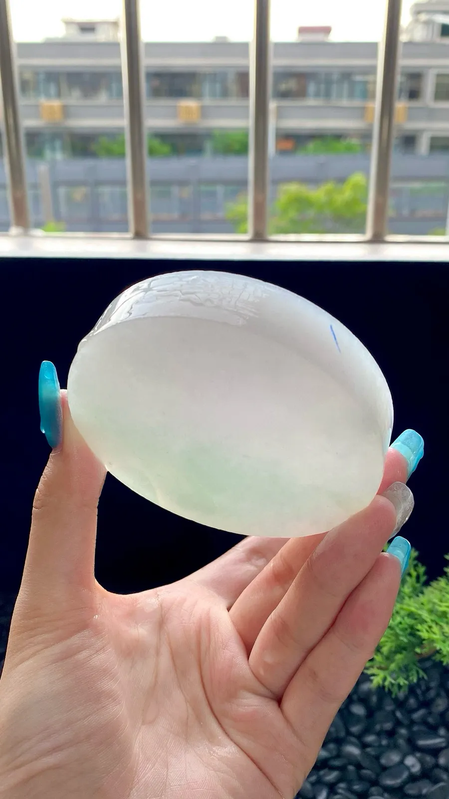 大圈口冰粉晴绿宽版镯饼，⭕️正圈最大做64，圆条最大做60