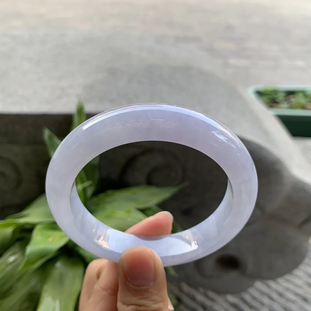 圈口 57-12.6-9.4【冰紫正圈手镯】正圈57 58可戴