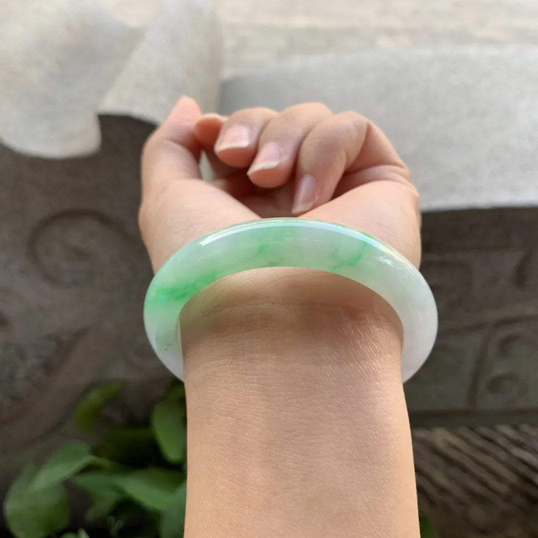 小圈口 51.4-9-7.5【春彩正圈手镯】正圈51 52 可戴