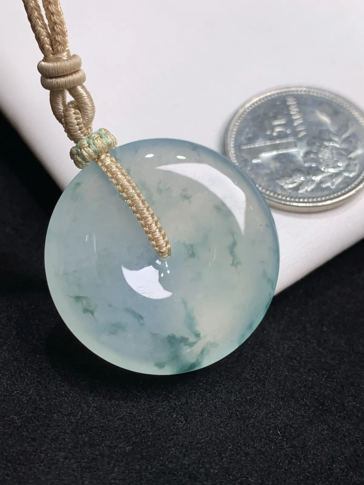 冰飘花平安扣吊坠 平平安安~