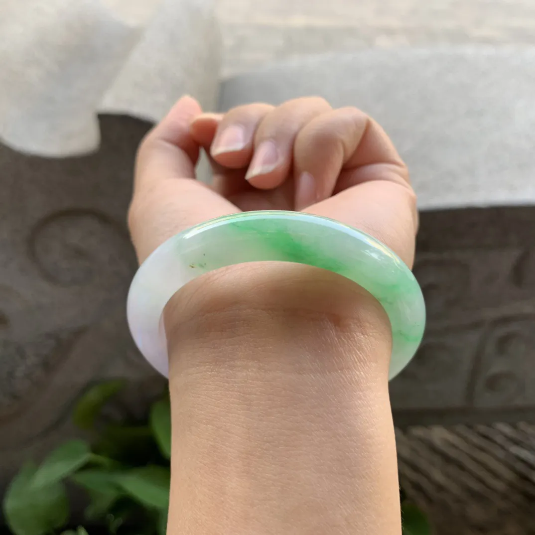 小圈口 51.4-9-7.5【春彩正圈手镯】正圈51 52 可戴