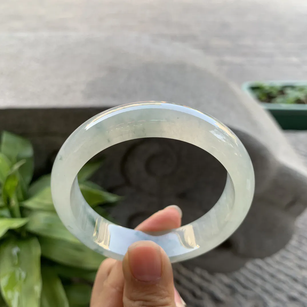 宽版圈口 57.3-15-8.4【冰飘花正圈手镯】正圈57 58可戴