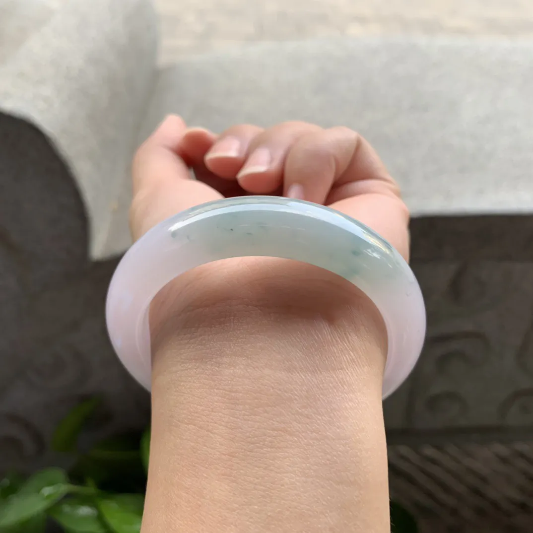 小圈口 52.5-12.2-8.8【冰春彩正圈手镯】正圈52 53可戴