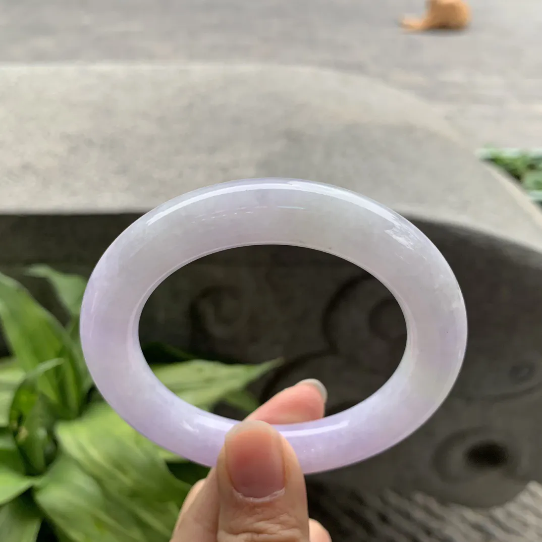 圈口 55-11.1【粉紫圆条手镯】圆条55 56可戴