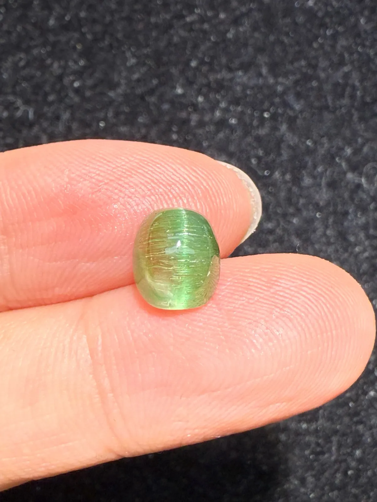 3.37克拉 西瓜碧玺猫眼裸石 猫眼效应犀利 晶体好[强][强] 水头十足 俏色系列可遇不可求 大
