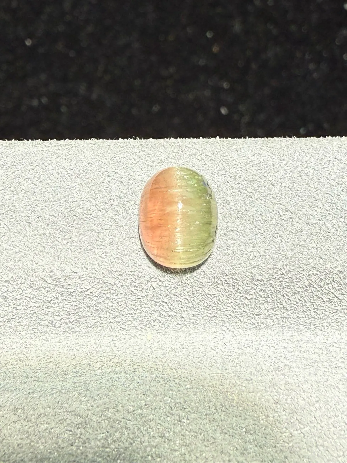 2.22克拉 西瓜碧玺猫眼裸石 猫眼效应犀利 晶体好[强][强] 水头十足 俏色系列可遇不可求 大