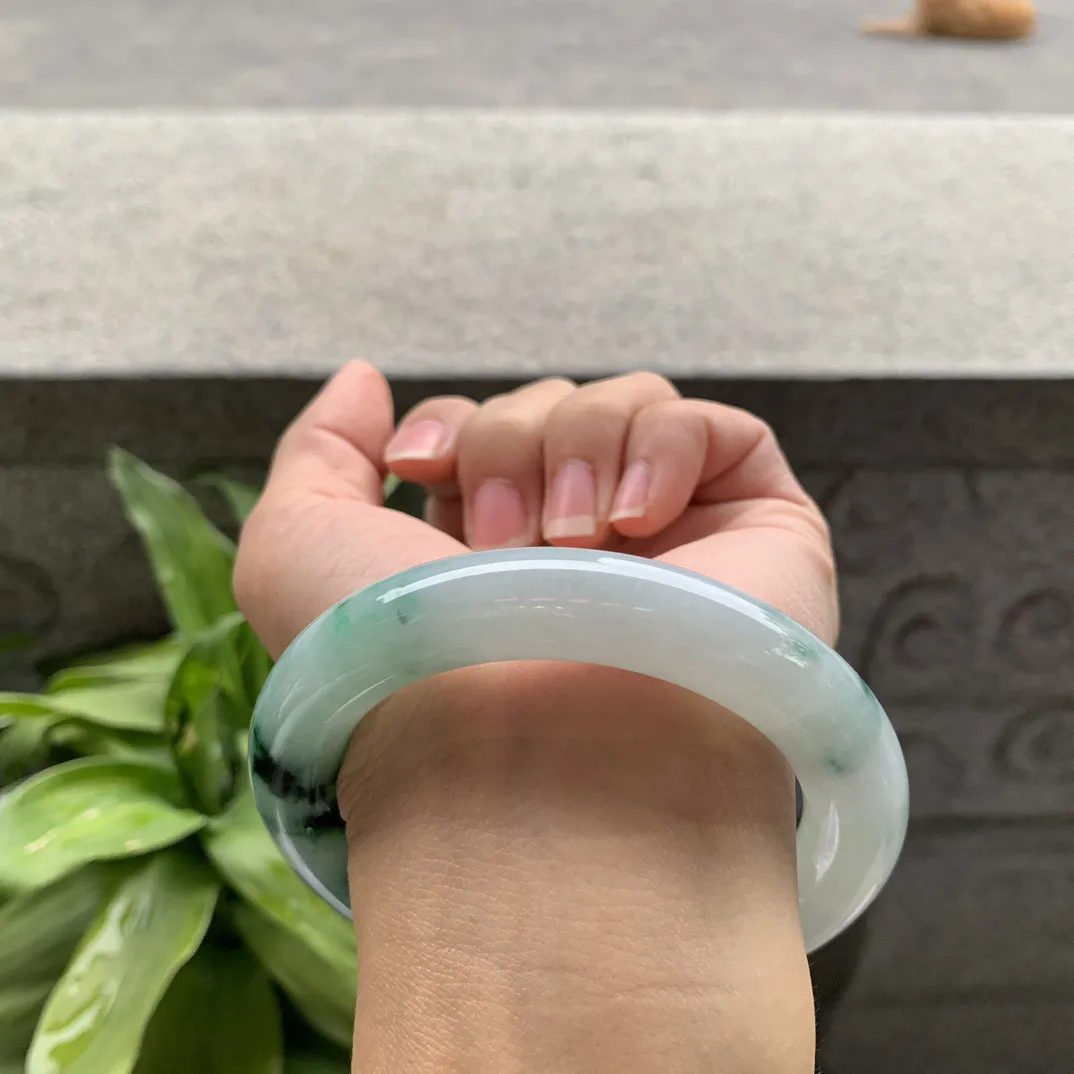 圈口 57-11.8【飘花圆条手镯】圆条57 58可戴