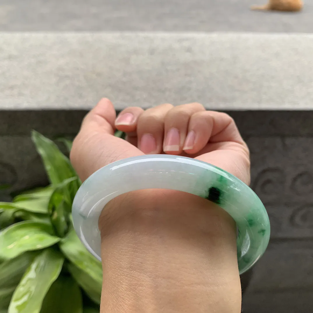 圈口 57-11.8【飘花圆条手镯】圆条57 58可戴