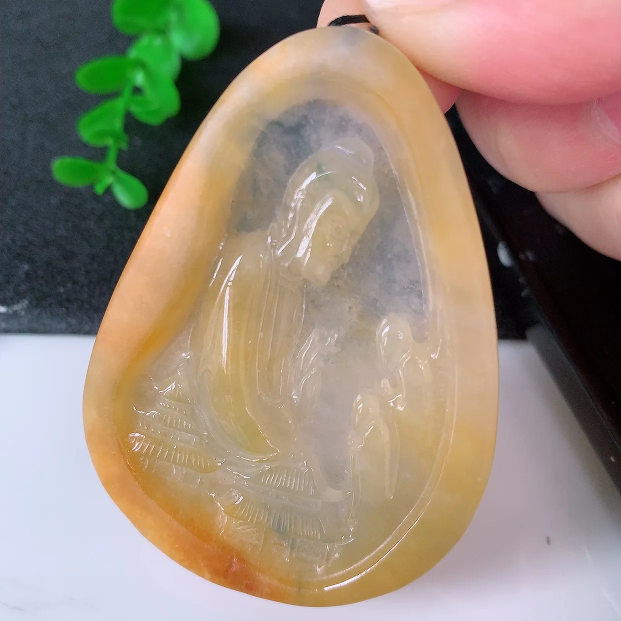 精品大日如来，冰黄翡翡翠大日如来、佛祖，法相端庄静美，普度众生 #60.24