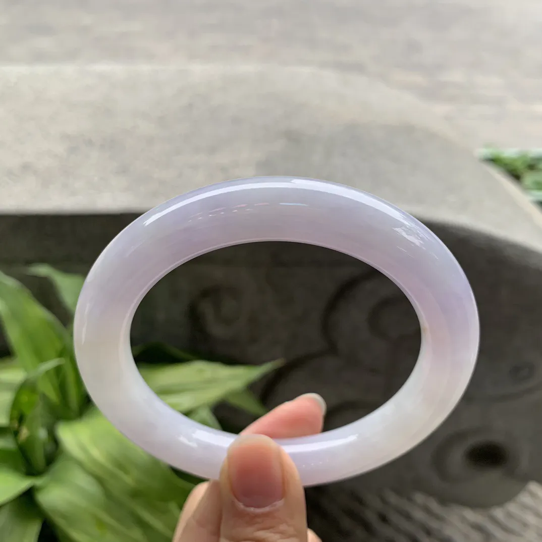 大圈口 61.5-11.1【粉紫圆条手镯】圆条61 62可戴