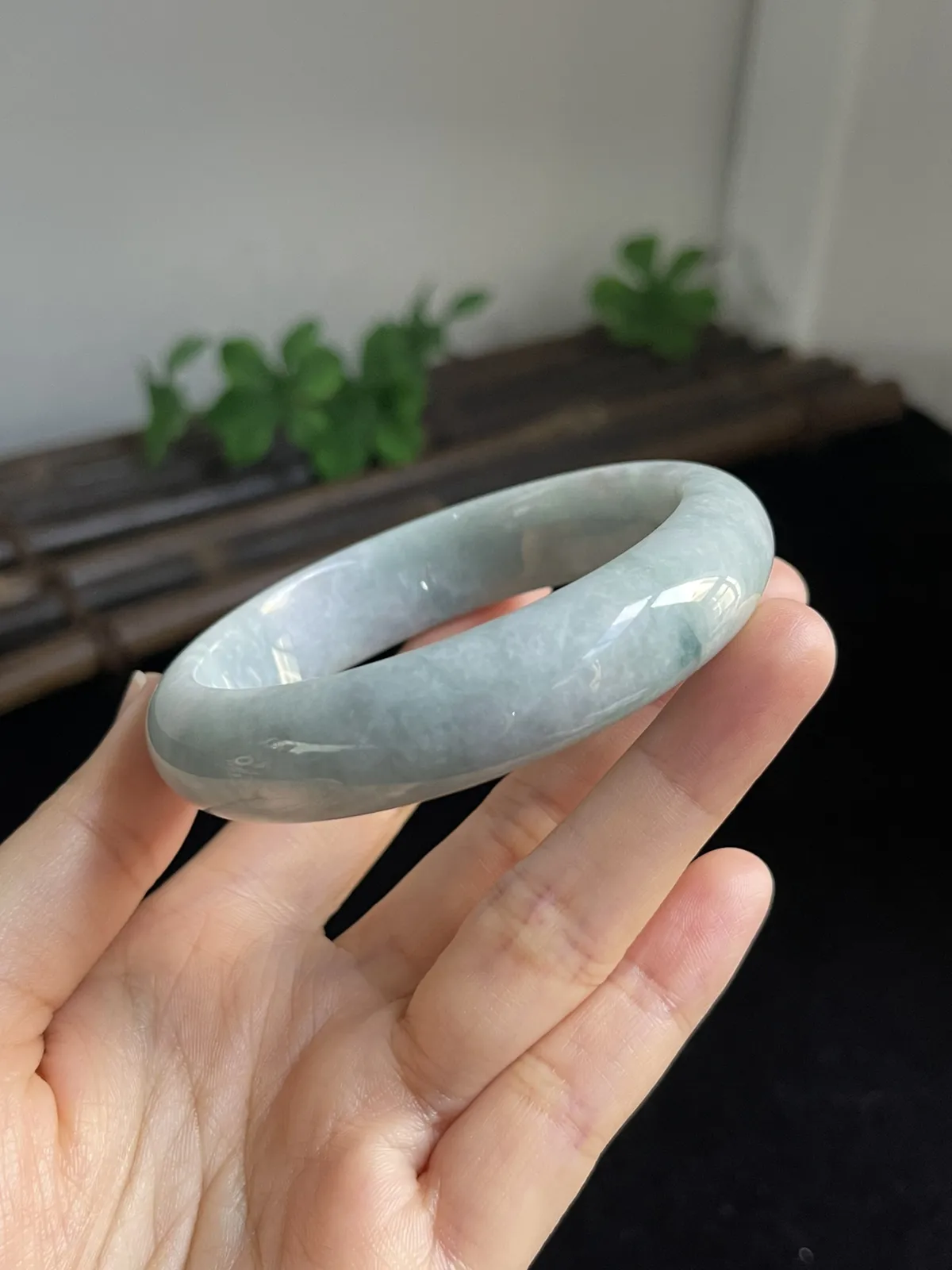 正圈58.4圈口，翡翠手镯