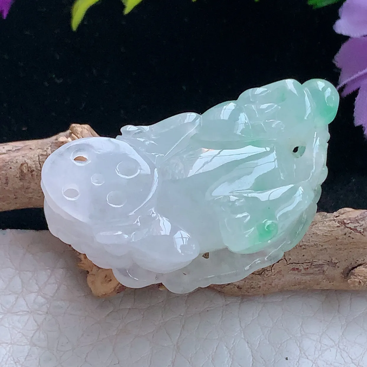 xqa实拍42.5*21*13.5缅甸翡翠招财貔貅玉坠