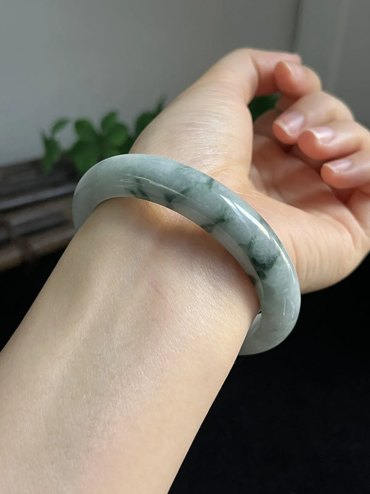 正圈55.5圈口，翡翠手镯