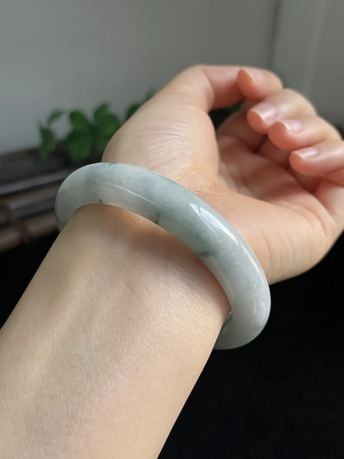 正圈55.5圈口，翡翠手镯