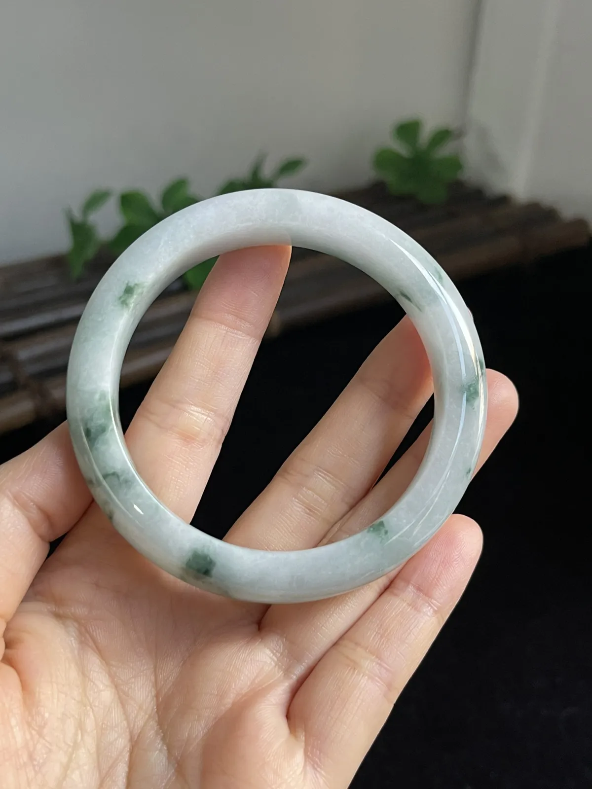 正圈55.5圈口，翡翠手镯