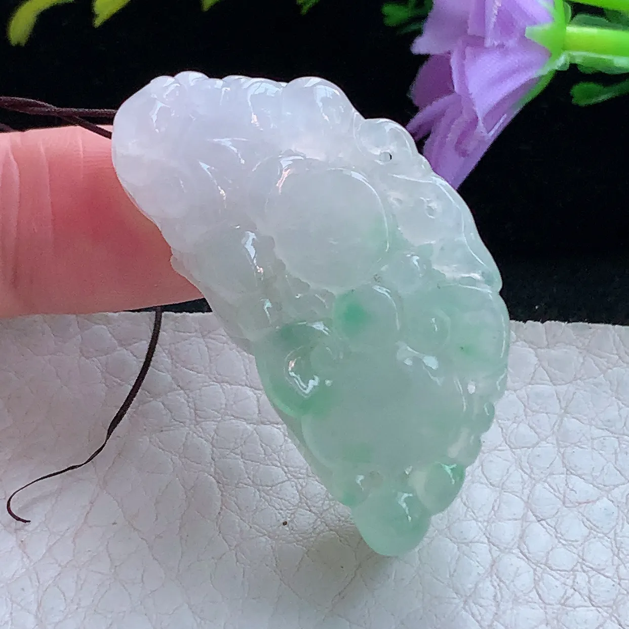 xqa实拍42.5*21*13.5缅甸翡翠招财貔貅玉坠