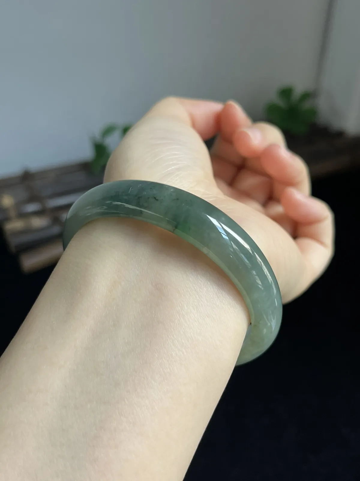 正圈55.8圈口，翡翠手镯