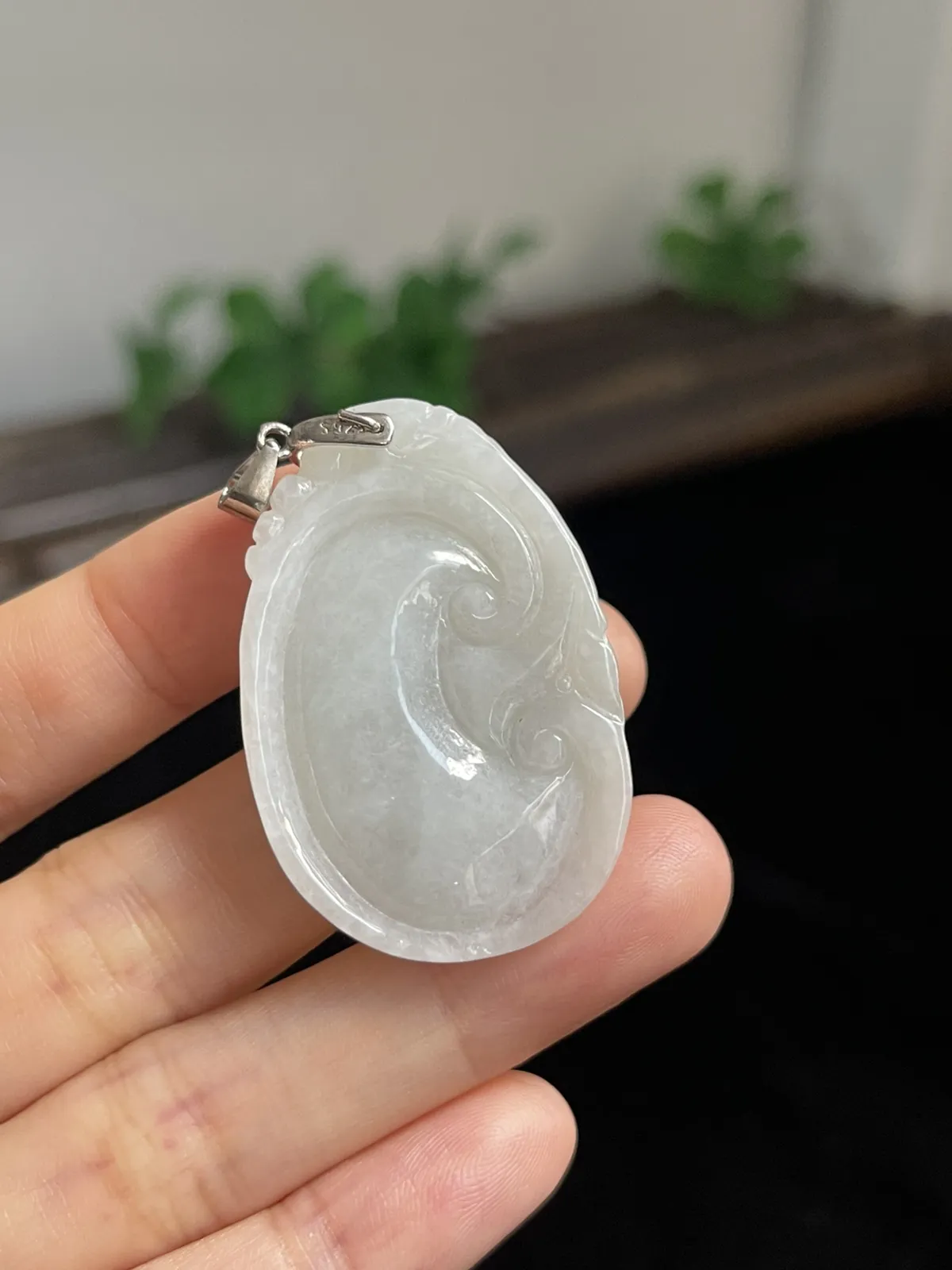 翡翠如意，印记：S925