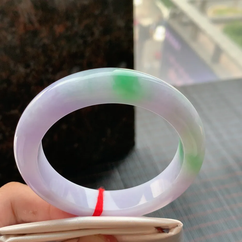 正圈冰糯春彩 无瑕 尺寸:55.6/13/9.4色好