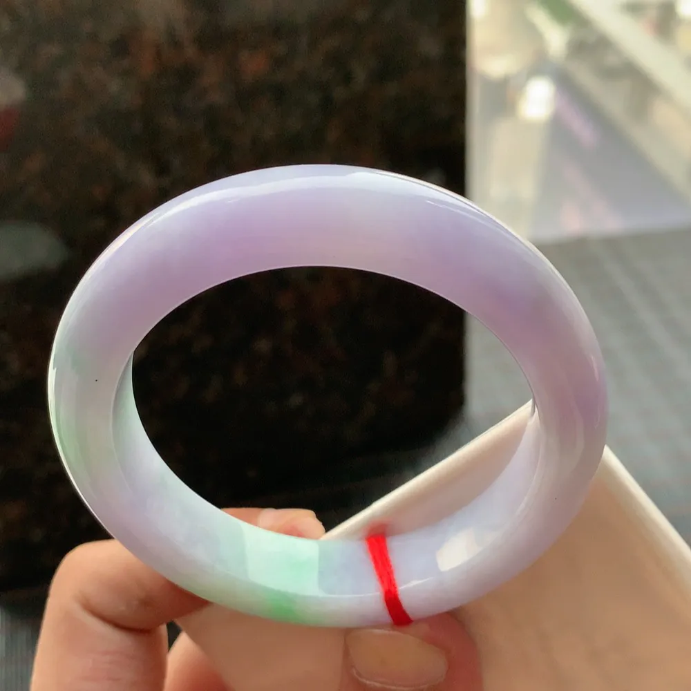 正圈冰糯春彩 无瑕 尺寸:55.6/13/9.4色好