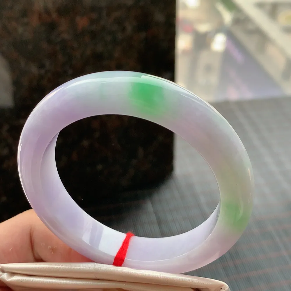 正圈冰糯春彩 无瑕 尺寸:55.6/13/9.4色好