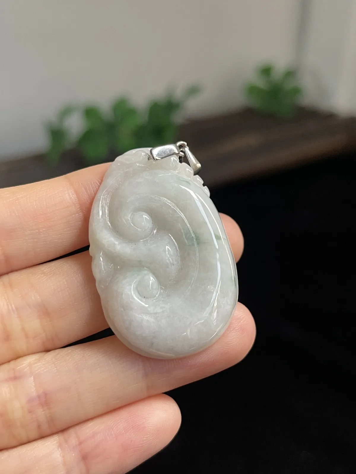 翡翠如意，印记：S925