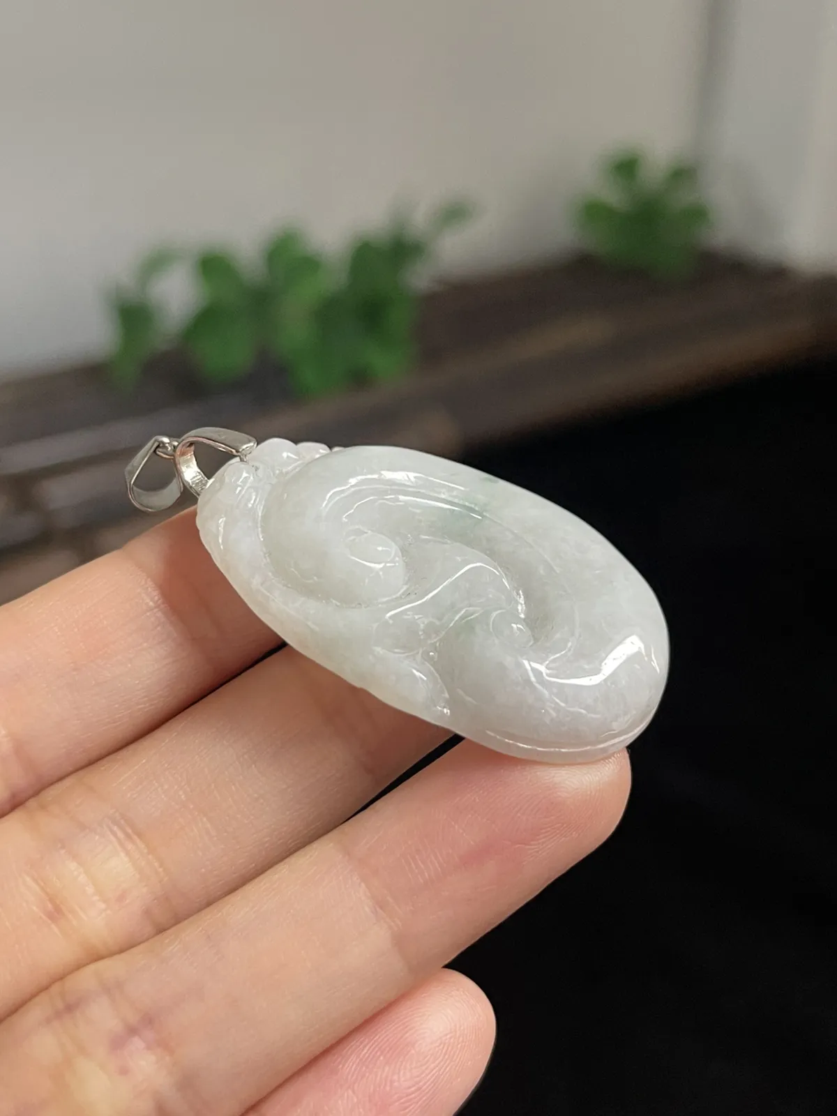 翡翠如意，印记：S925