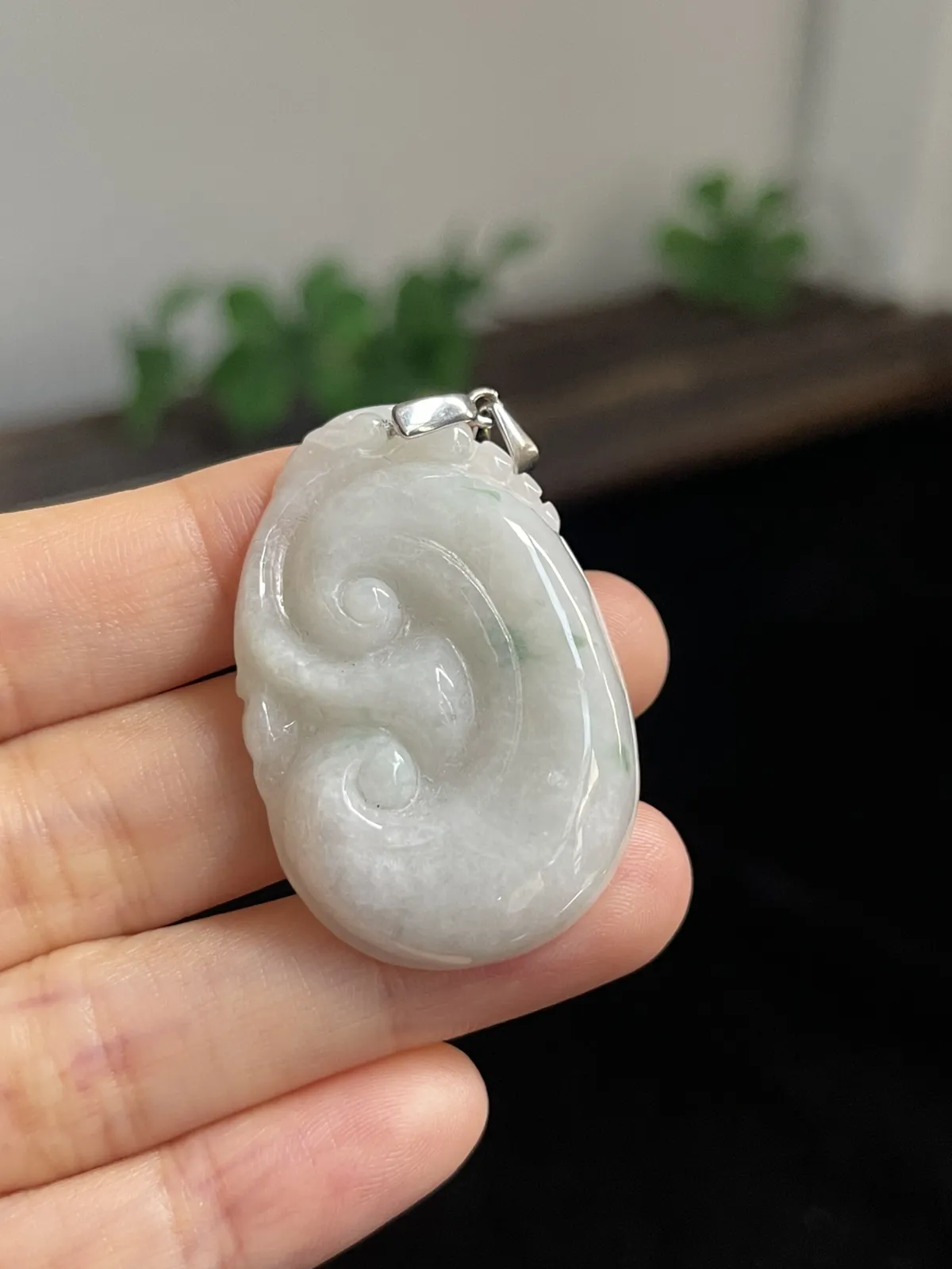 翡翠如意，印记：S925