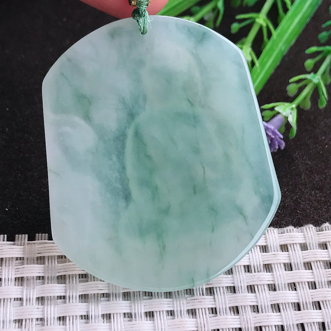 实拍A货翡翠53/45/5.8老坑冰胶水灵冰晴阿弥陀佛吊坠翡翠挂件