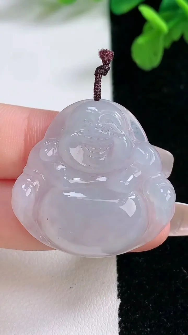 天然A货翡翠佛公吊坠，尺寸31.8-32.6-6，重量:9.63g
1月1日