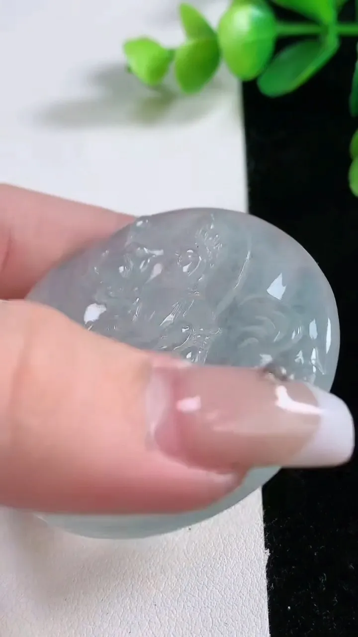 天然A货翡翠普贤菩萨吊坠，尺寸49-5，重:25.76g 002
1月1日