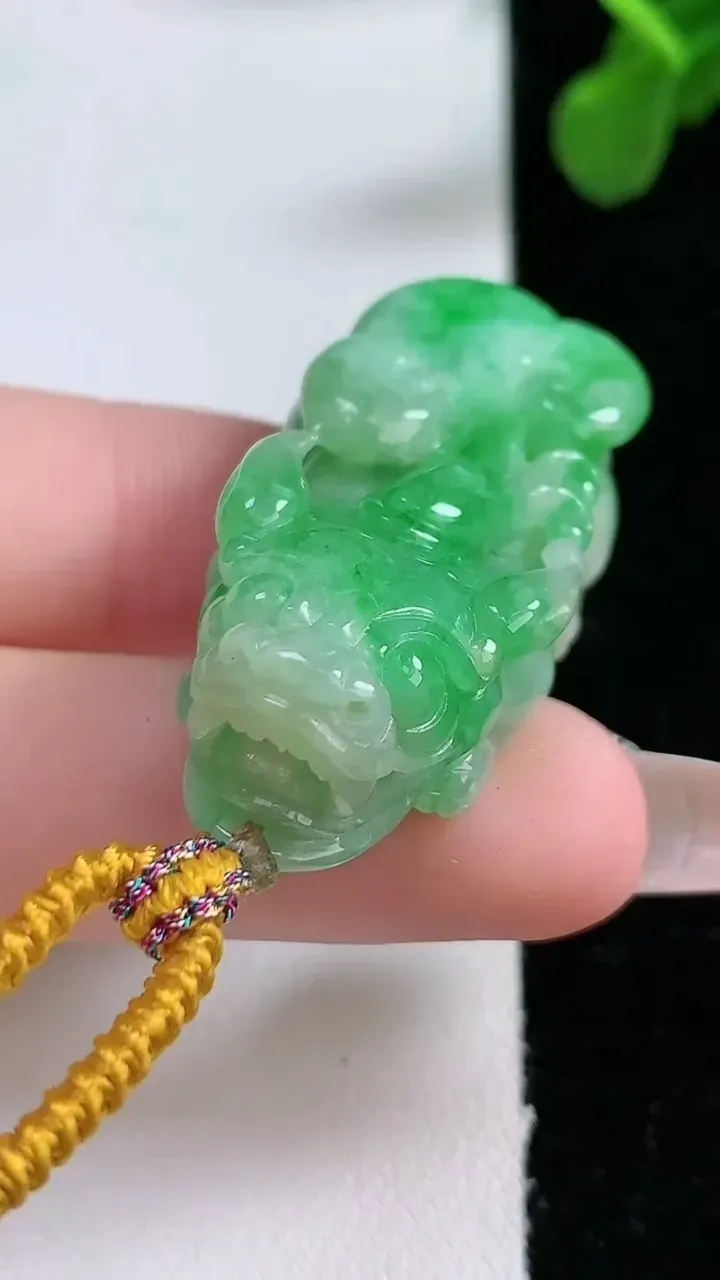 天然A货翡翠貔貅吊坠，尺寸43-20-13，重:21.30g 002
1月1日