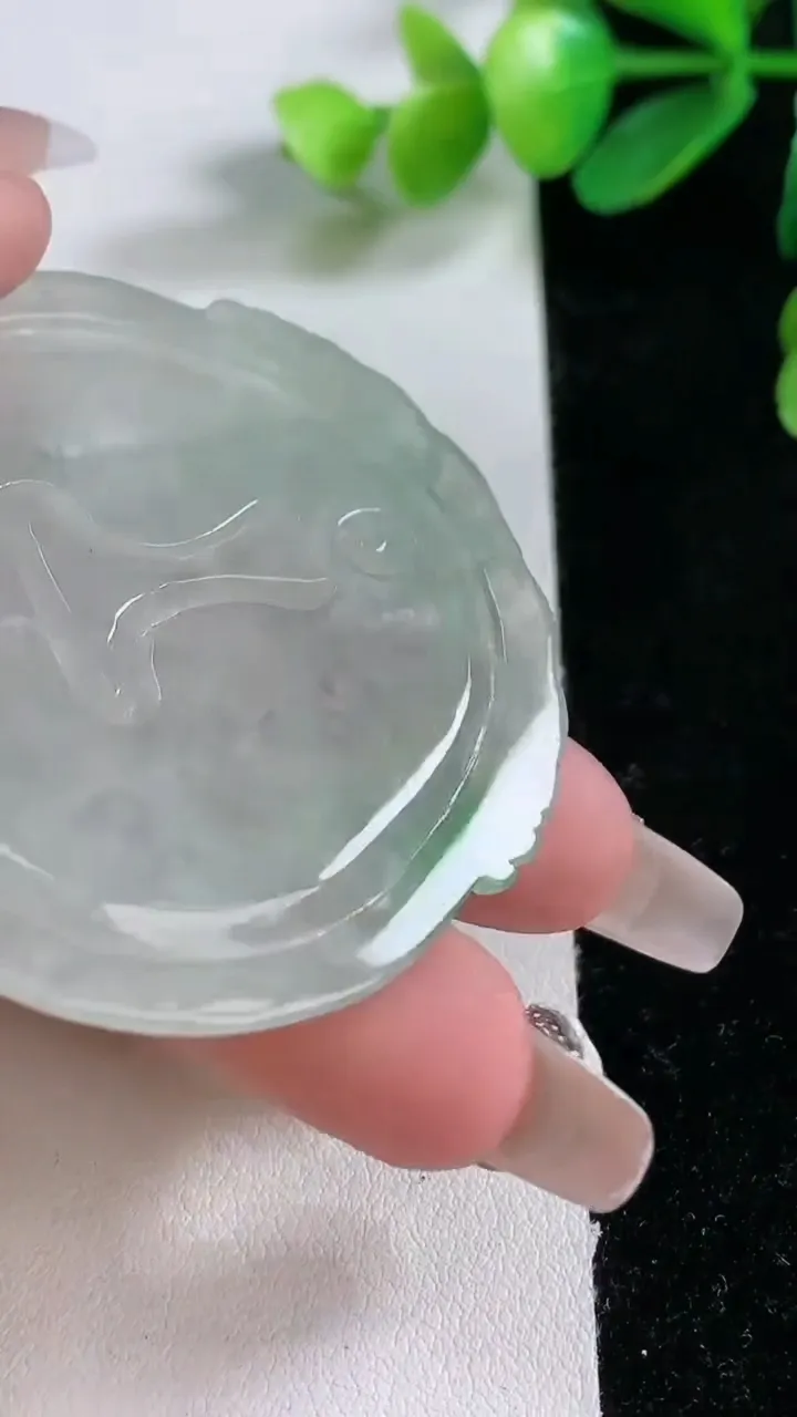 天然A货翡翠文殊菩萨吊坠，尺寸51-50.5-5.5，重:24.58g 13
1月1日