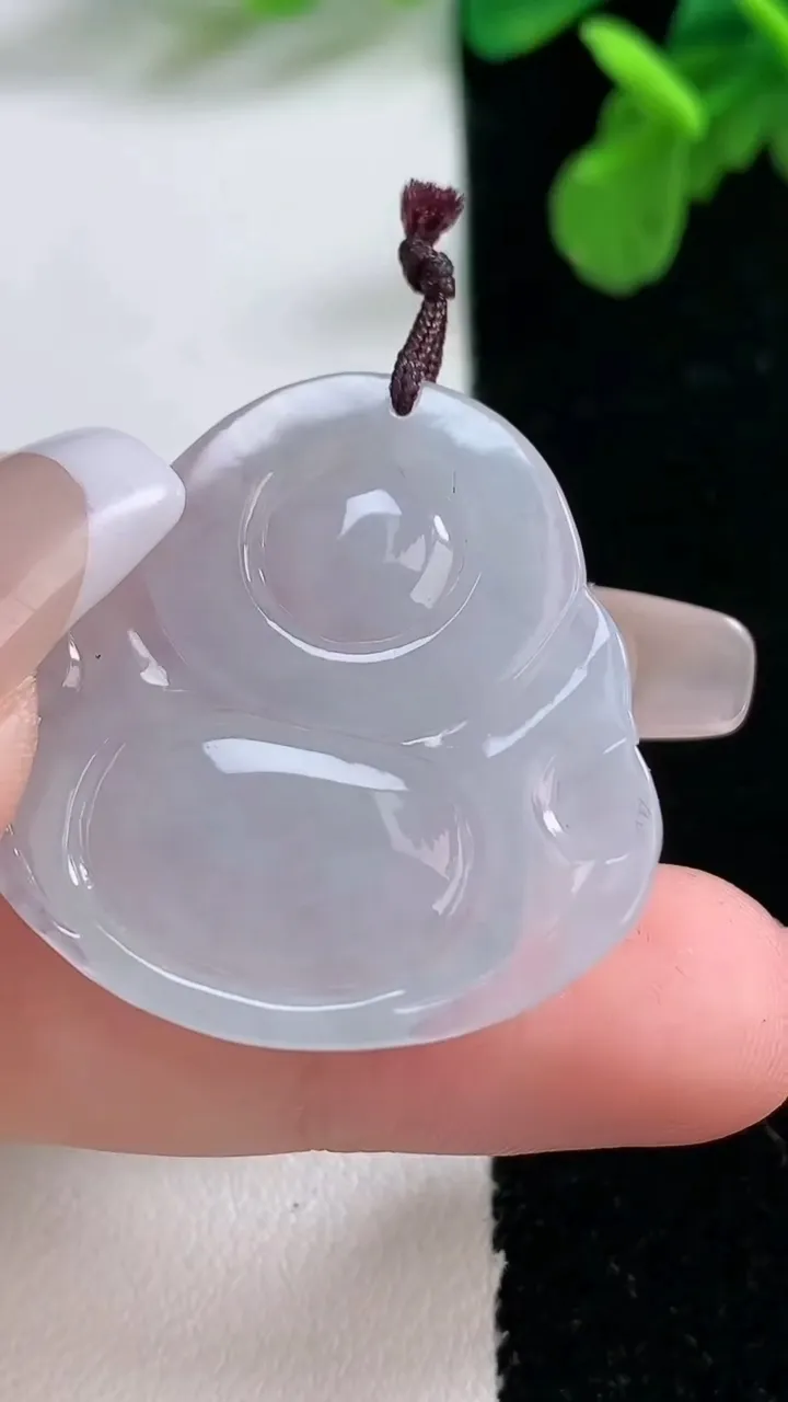 天然A货翡翠佛公吊坠，尺寸31.8-32.6-6，重量:9.63g
1月1日