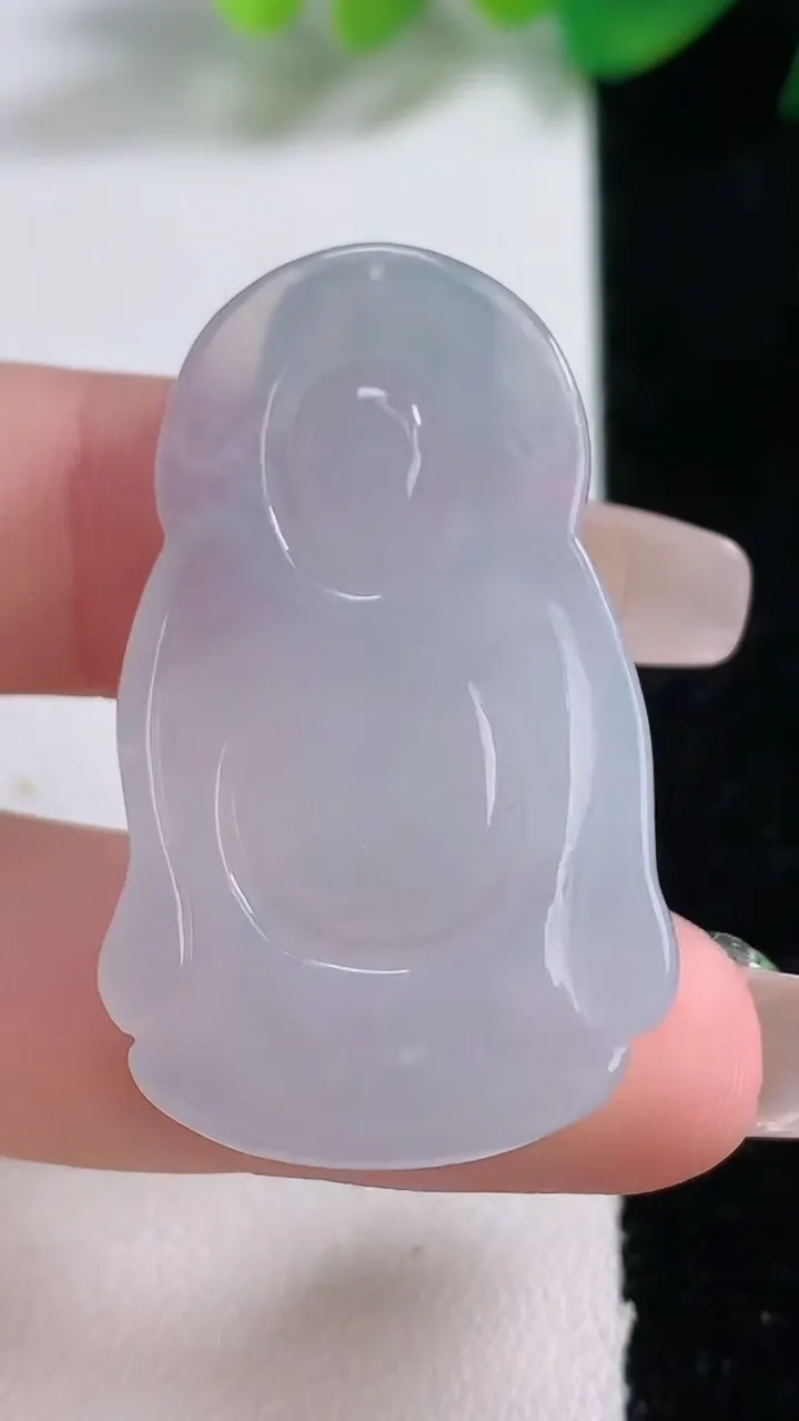 天然A货翡翠财神爷吊坠，尺寸39.7-24.4-6，重量:10.21g
1月2日