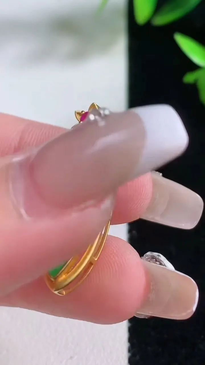 天然A货翡翠随形吊坠，尺寸30.3-10.5-7，裸石19.7-7.3重量:3.17g
1月5日