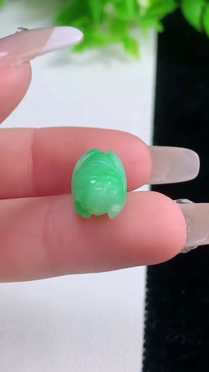 天然A货翡翠一鸣惊人吊坠，尺寸16.5-9.7-7.6，重量:2.53g
1月19日