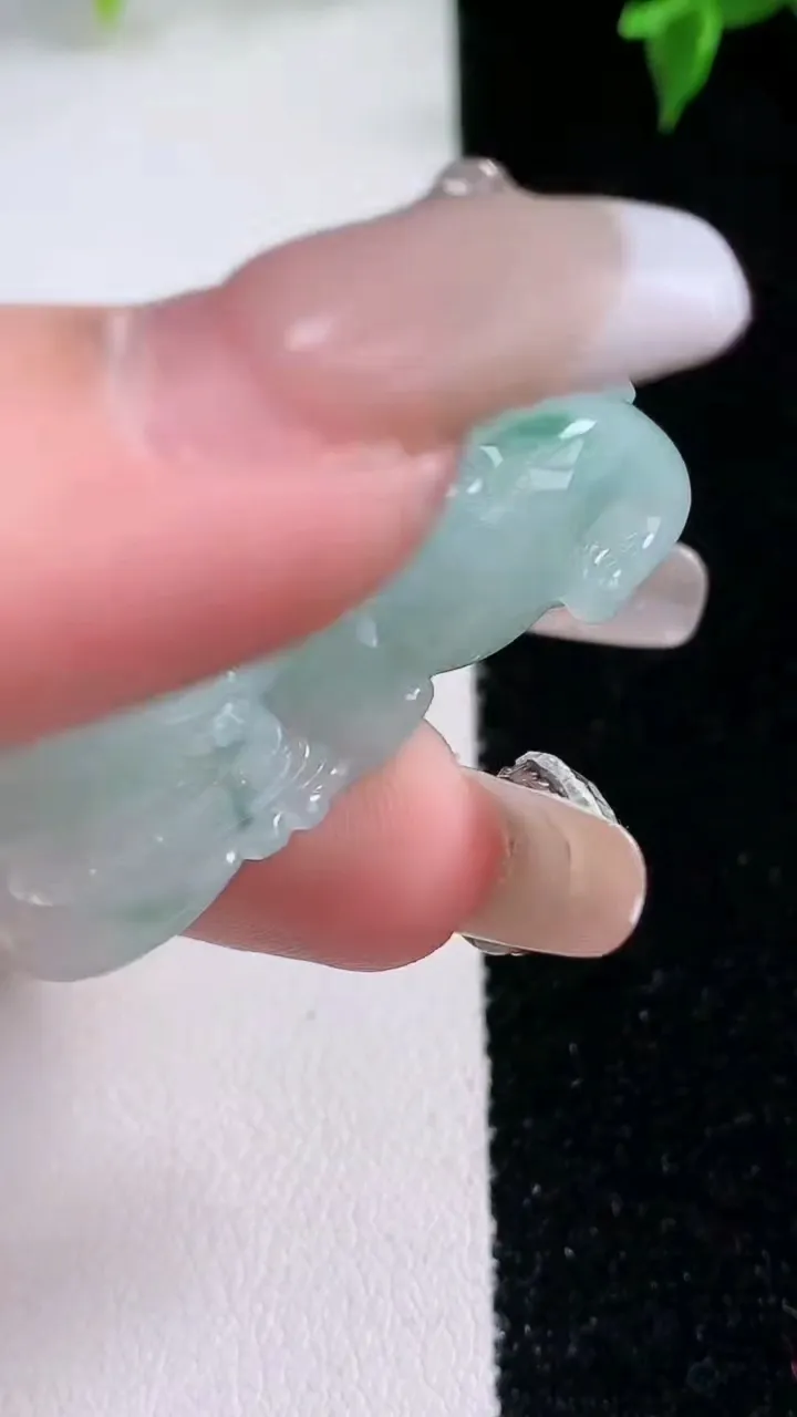 天然A货翡翠飘花霸王貔貅吊坠，尺寸40-24.5-12.5，重量:30.26g
1月22日