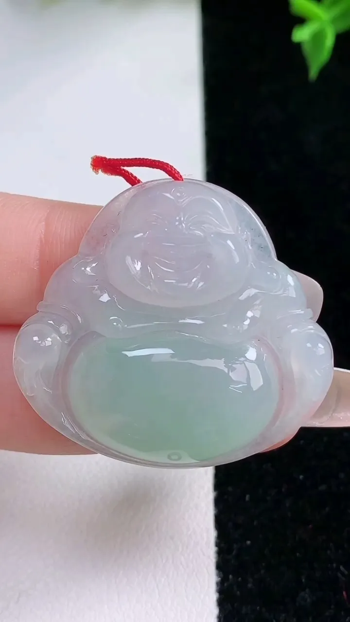 天然A货翡翠佛公吊坠，尺寸32-35.4-5.4，重量:9.13g
1月22日