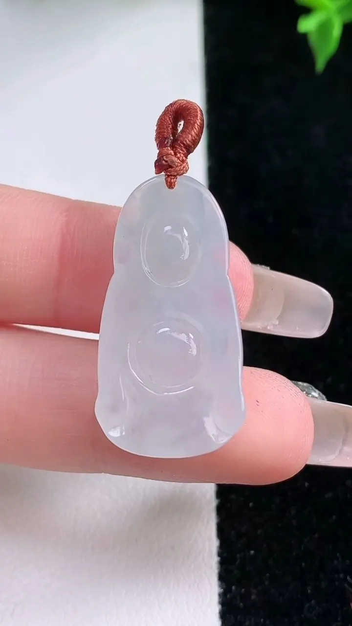 天然A货翡翠财神爷吊坠，尺寸30-15.4-6，重量:5.26g
1月22日